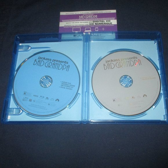 Jackass Presents: Bad Grandpa (Blu-ray/DVD, 2-Disc Set, Canadian) w/ slip cover - Picture 4 of 5